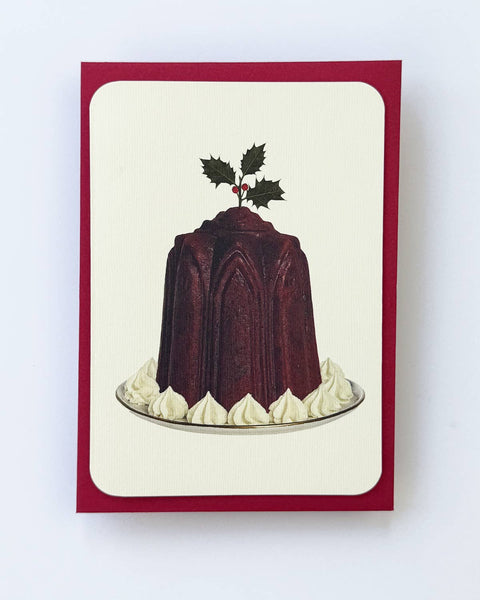 Christmas Plum Puddings: Set of 6 Greetings Cards