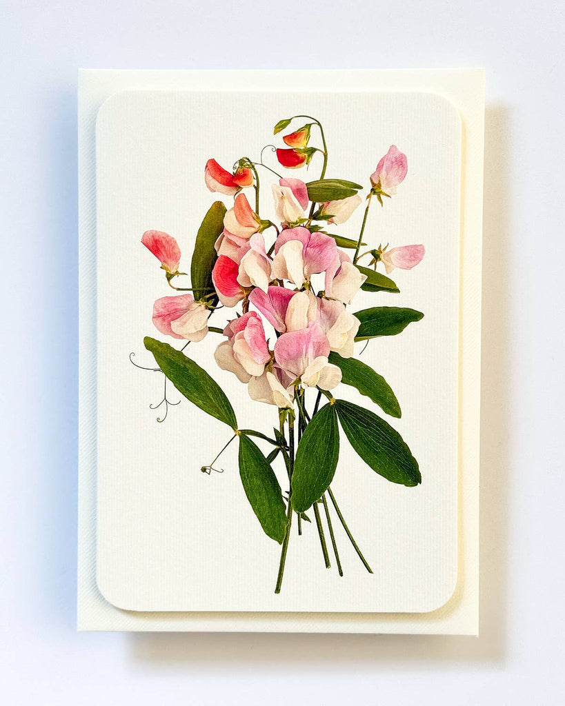 Sweet Peas Greeting Card