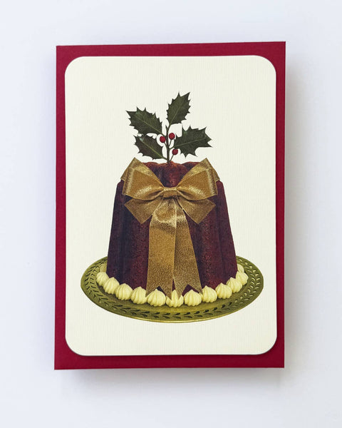 Christmas Plum Puddings: Set of 6 Greetings Cards