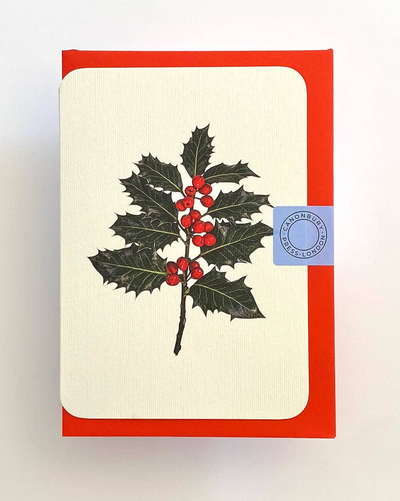 Holly Greeting Card