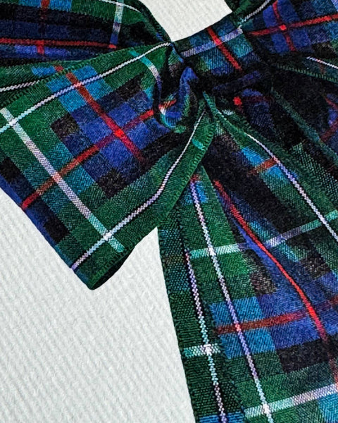 Tartan Bow Greeting Card