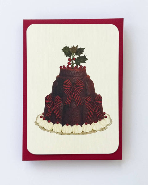 Christmas Plum Puddings: Set of 6 Greetings Cards
