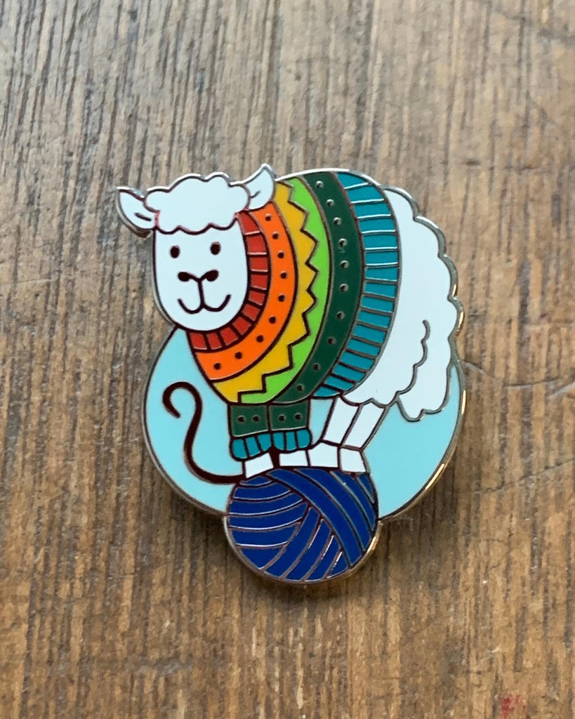 Rainbow Sheep Enamel Pin