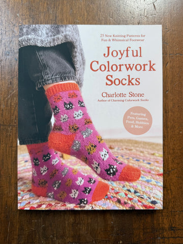 Joyful Colorwork Socks by Charlotte Stone