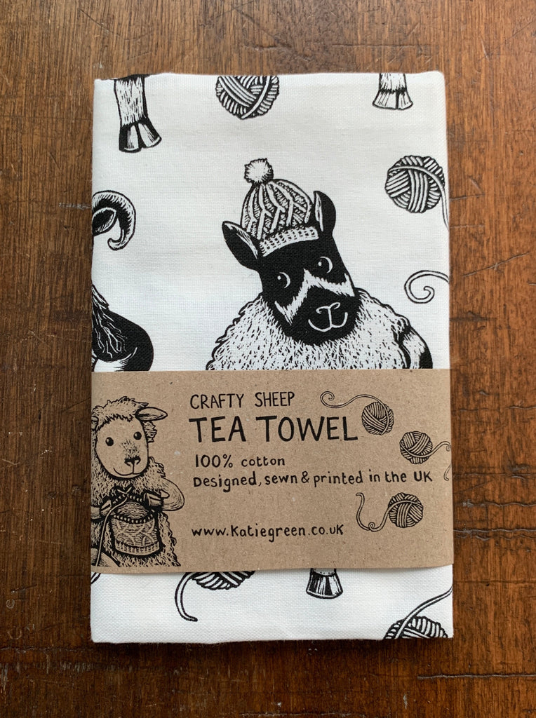 Crafty Sheep Tea Towel