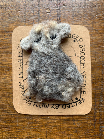 Woolly Sheep Brooch