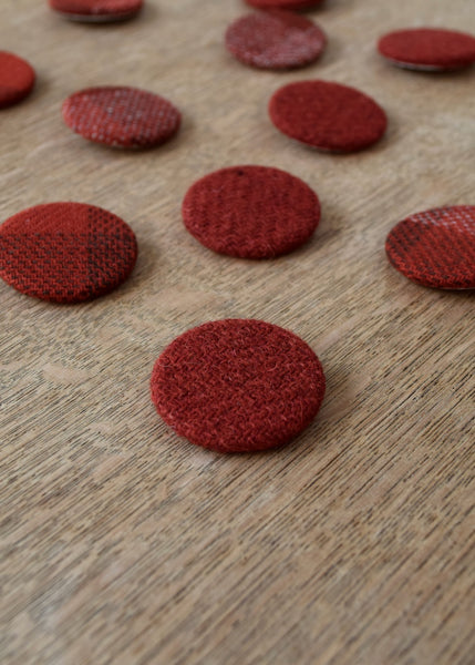 Woollen Fabric Covered Badges