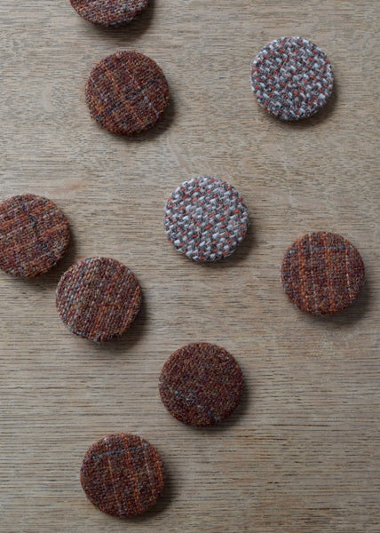 Woollen Fabric Covered Badges