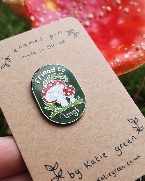 Friend to Fungi Enamel Pin
