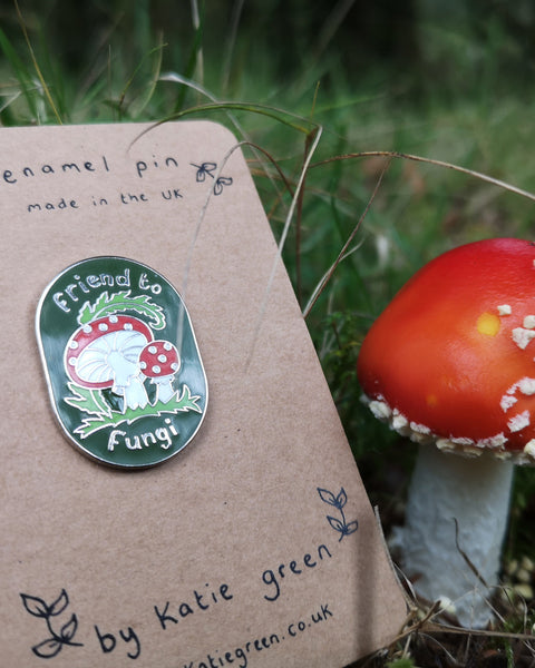 Friend to Fungi Enamel Pin