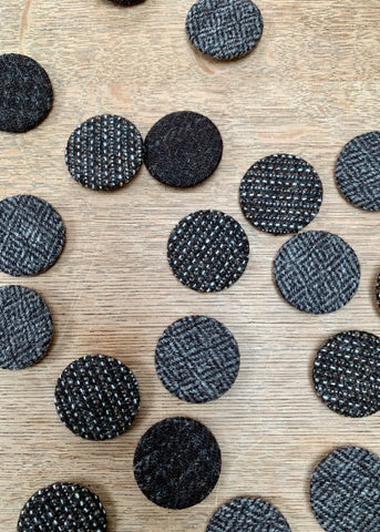 Woollen Fabric Covered Badges