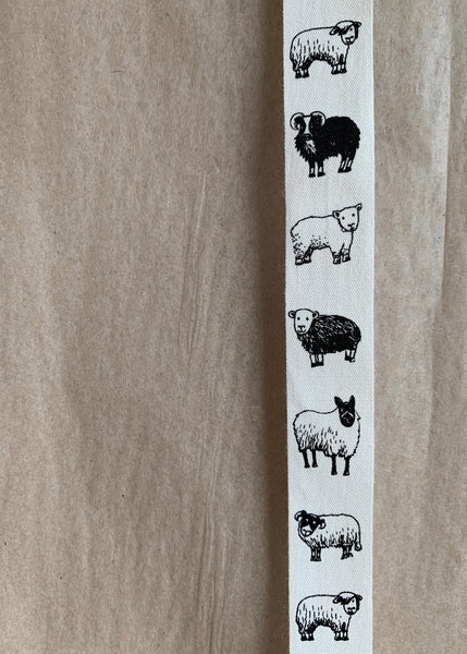 British Sheep Breeds Cotton Ribbon